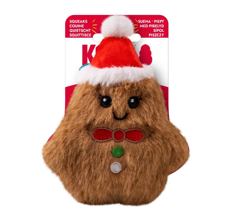 Kong Holiday Dog Snuzzles Mini Gingerbread
