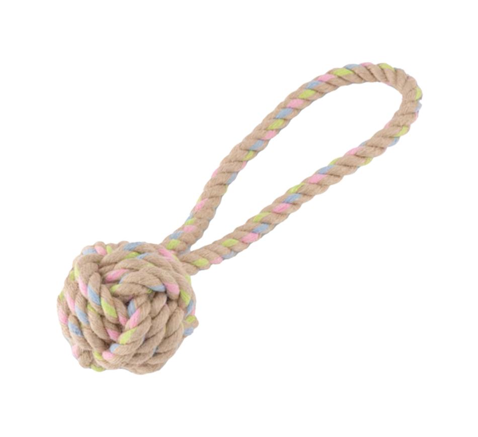 Beco Rope Hemp Ball With Loop