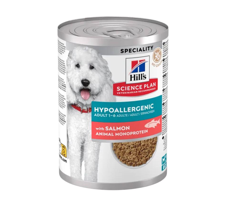 Hill's Science Plan Cão Adulto Hypoallergenic Salmão (lata)