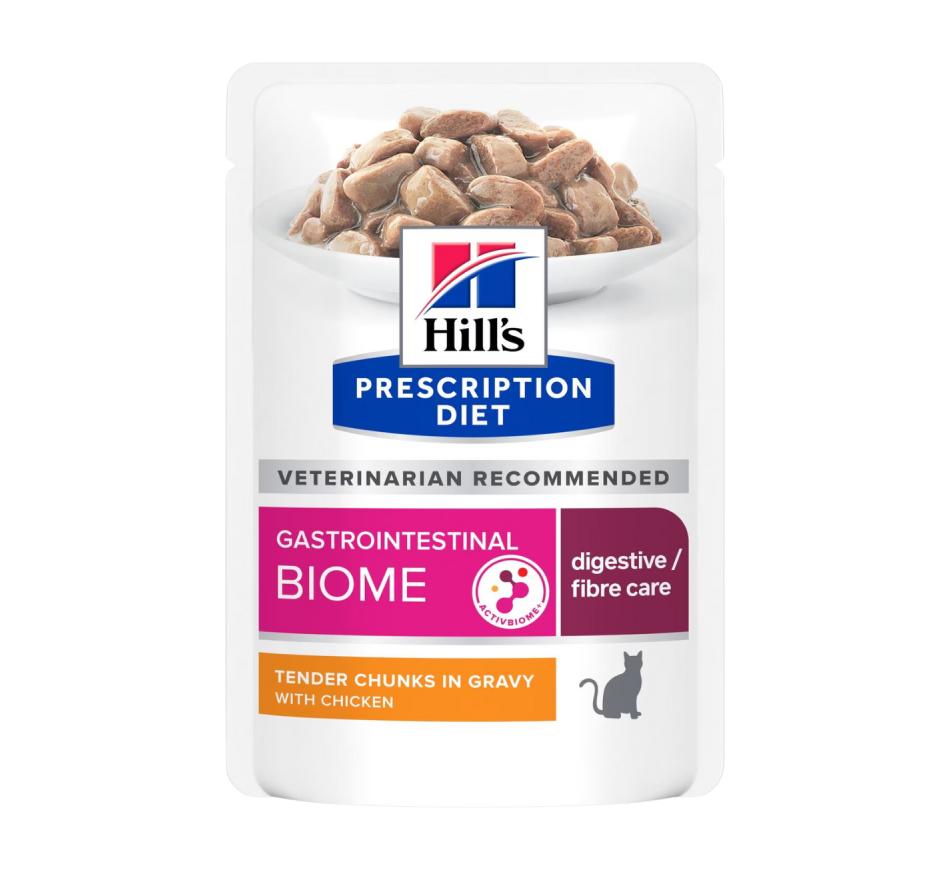 Hill's Prescription Diet Gato Gastrointestinal Biome em molho com Frango