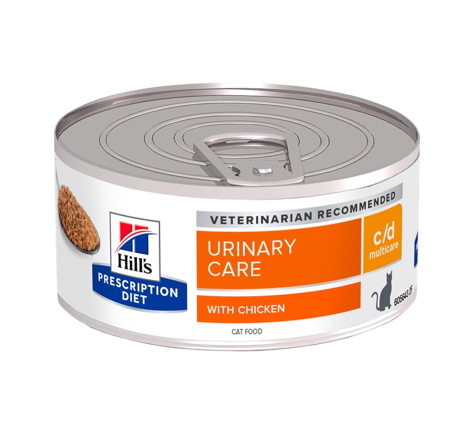 Hill's Prescription Diet Gato c/d Multicare Urinary Care em Paté Frango