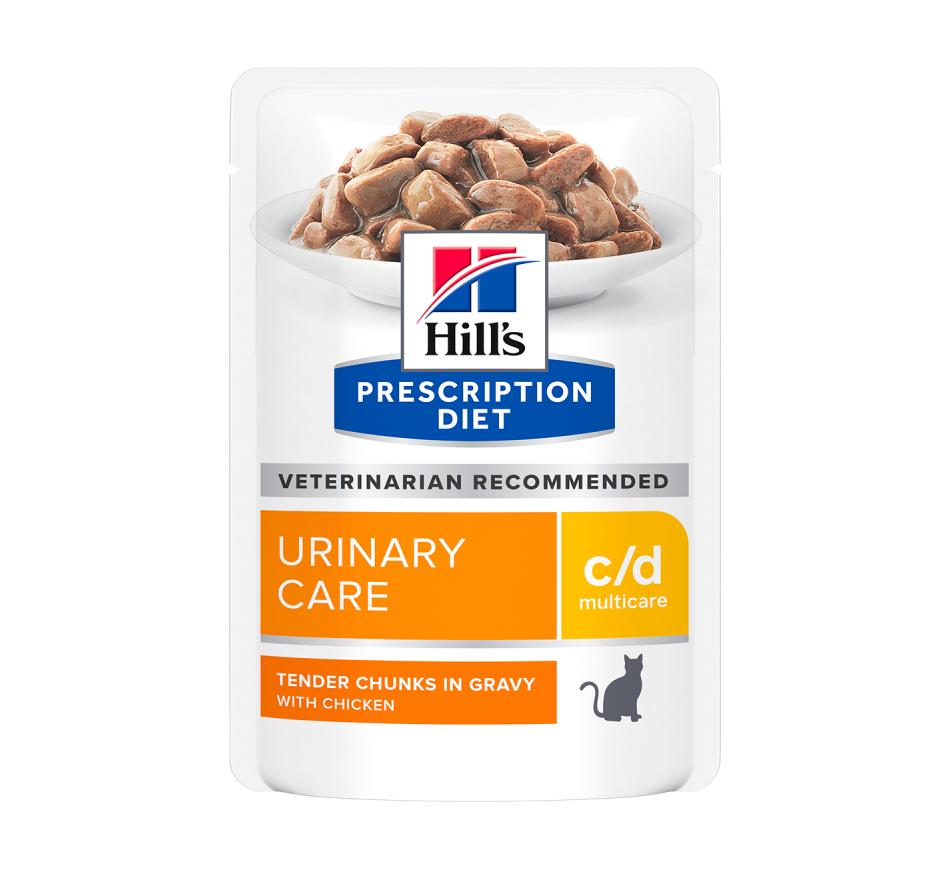 Hill's Prescription Diet Gato c/d Multicare Urinary Care em saquetas Frango