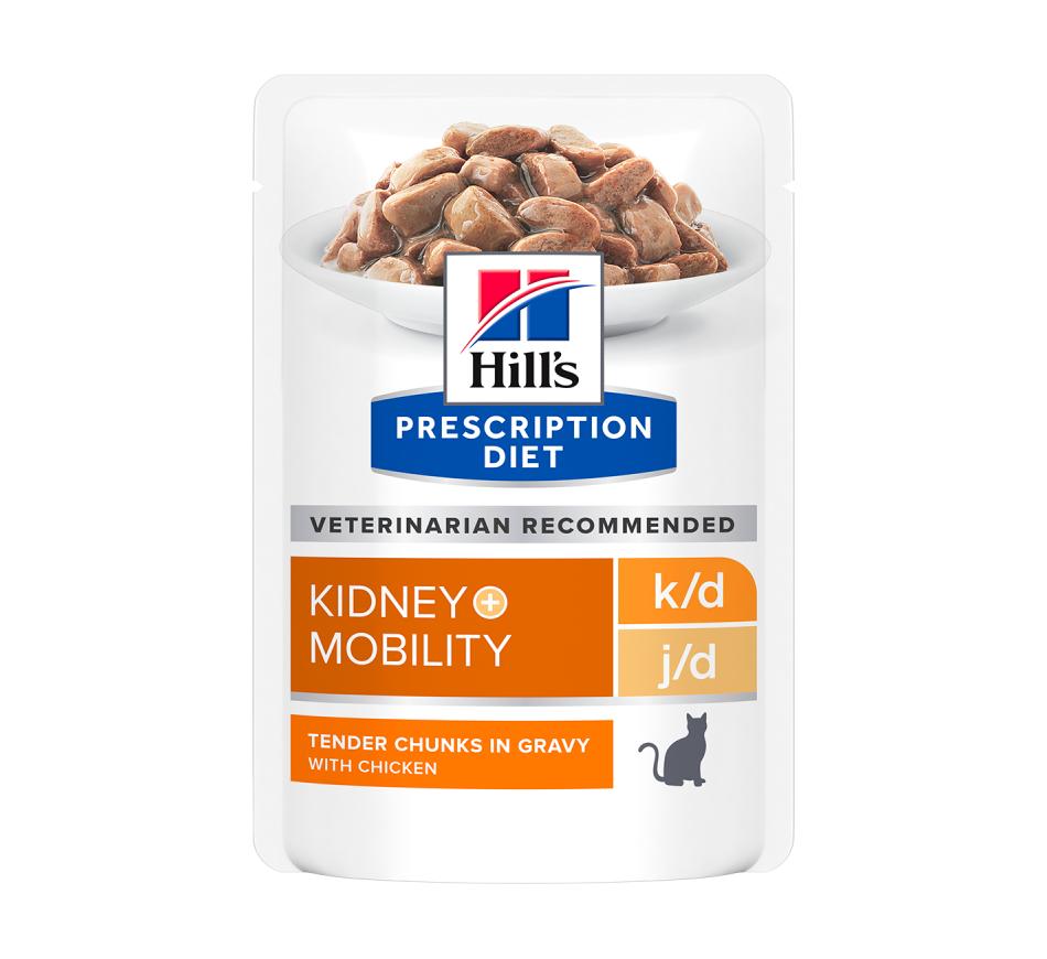 Hill's Prescription Diet Gato k/d + Mobility Molho em Pedaços Frango