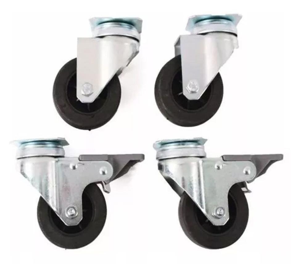 Kit 4 Rodas p/ transportadora Bracco Sprint Eco