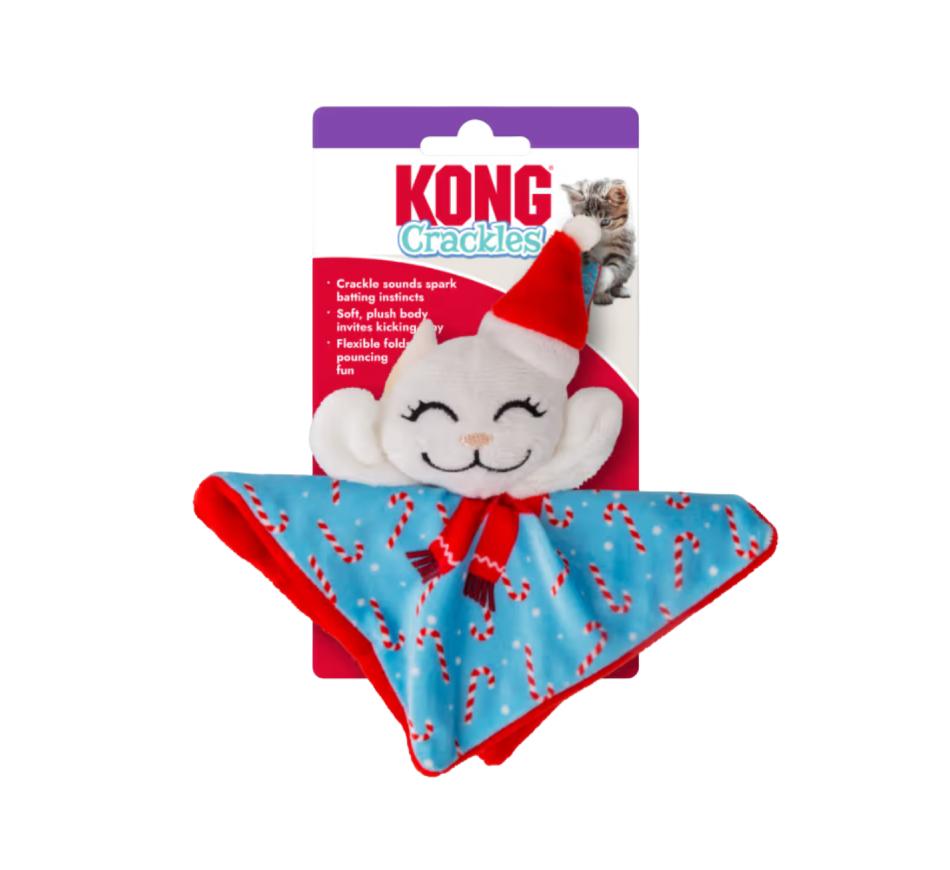 Kong Holiday Cat Crackles Santa Kitty