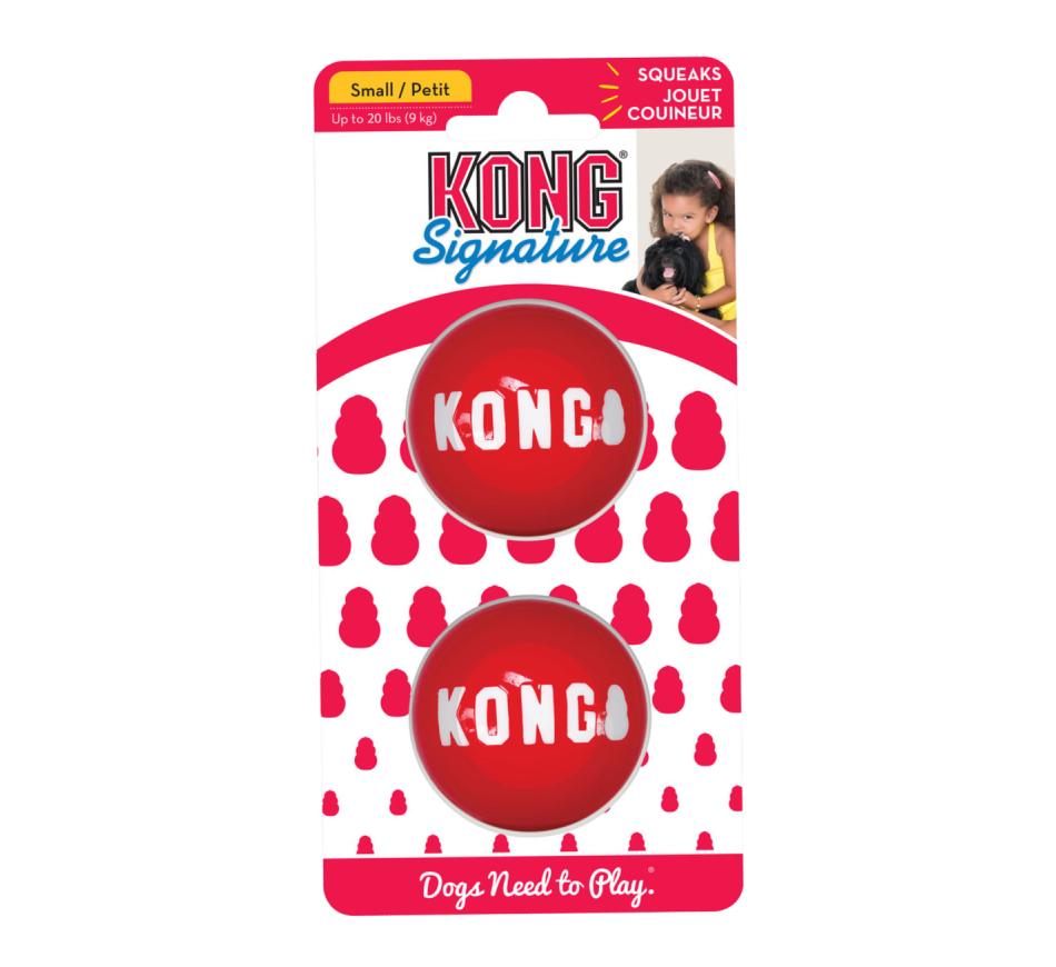 kong Signature Ball Small 2-PK