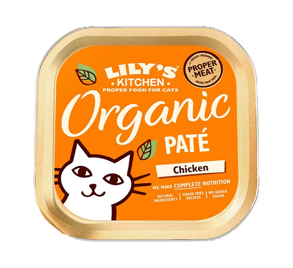 Lily's Kitchen Gato Organic Patê Frango