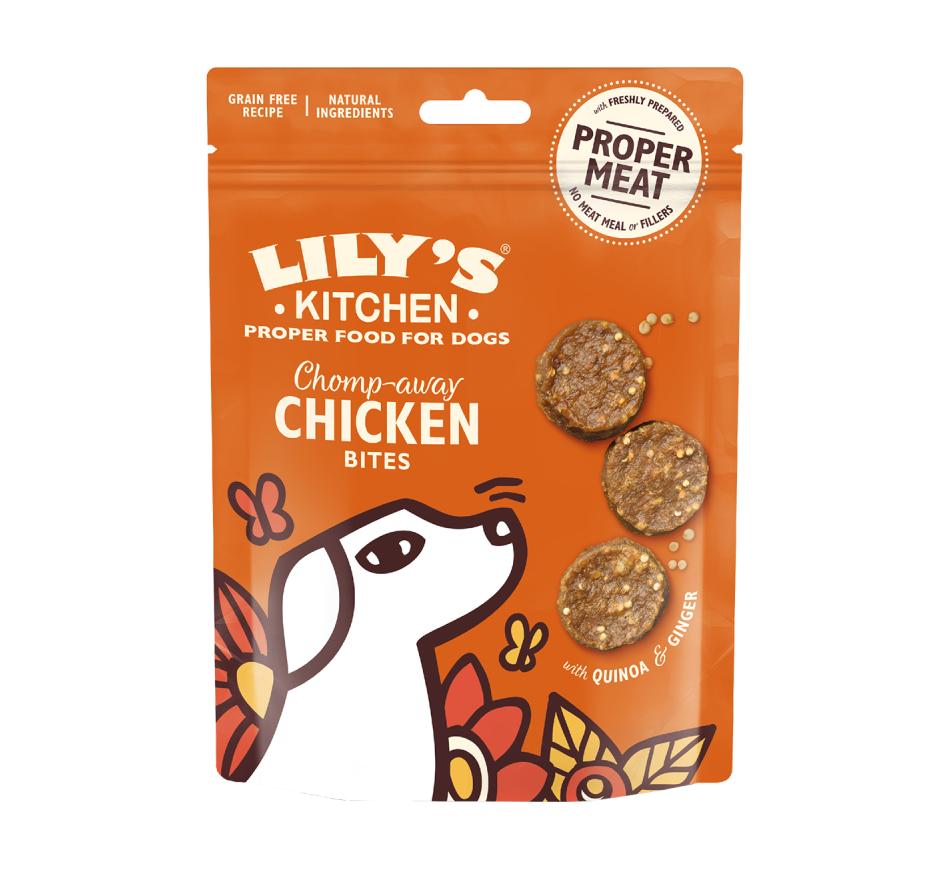 Lily's Kitchen Cão Snack Bites Frango, Quinoa e Gengibre