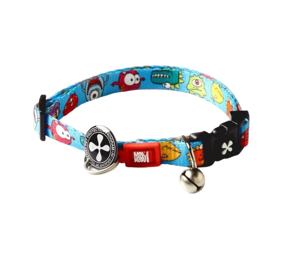 Coleira Smart ID Gato Little Monsters - Max & Molly