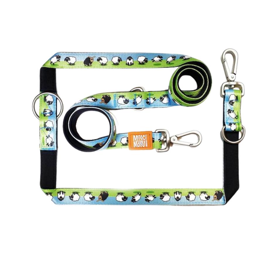 Trela Multifunções Cão Black Sheep - Max & Molly