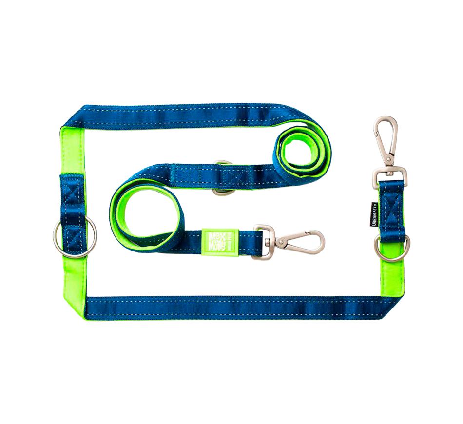 Trela Multifunções Cão Matrix Green - Max & Molly