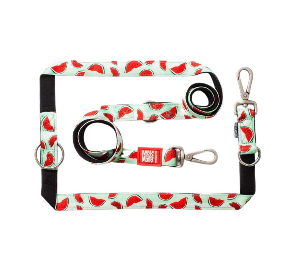 Trela Multifunções Cão Watermelon - Max & Molly