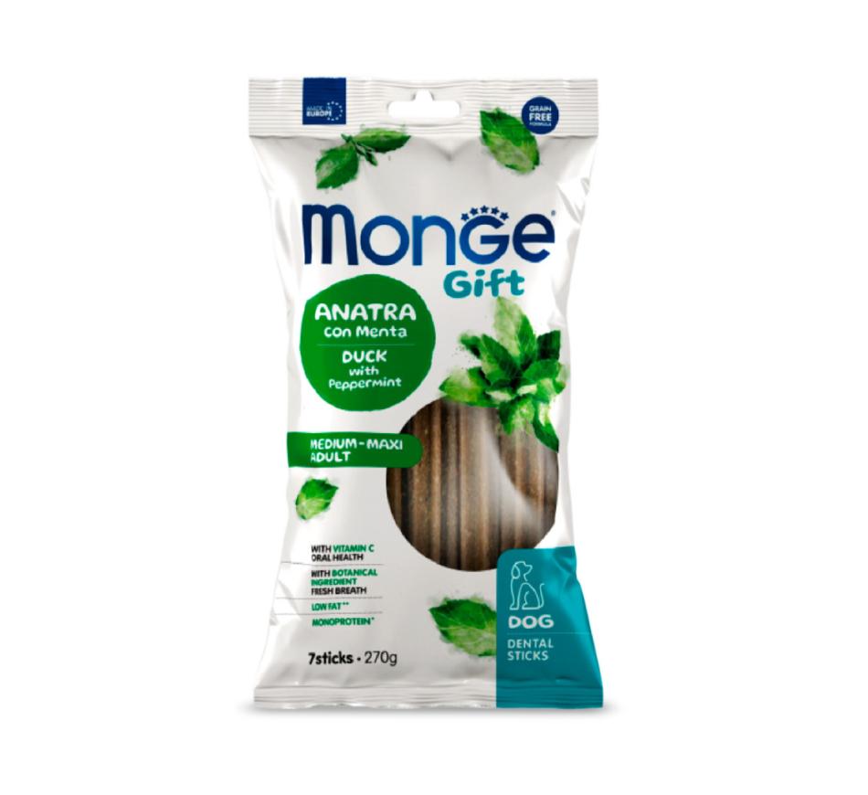 Monge Gift Dental Sticks Cão Adulto Medium-Maxi - Pato e Menta