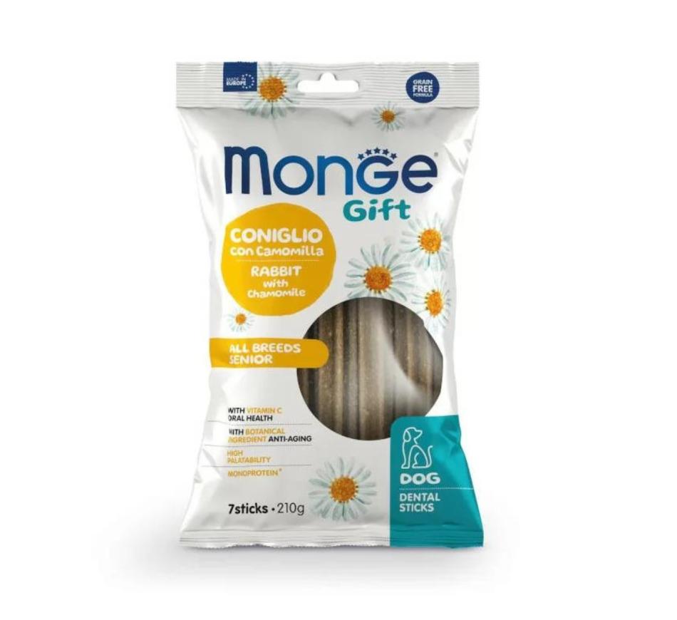 Monge Gift Dental Stick All Breeds Senior - Coelho e Camomila
