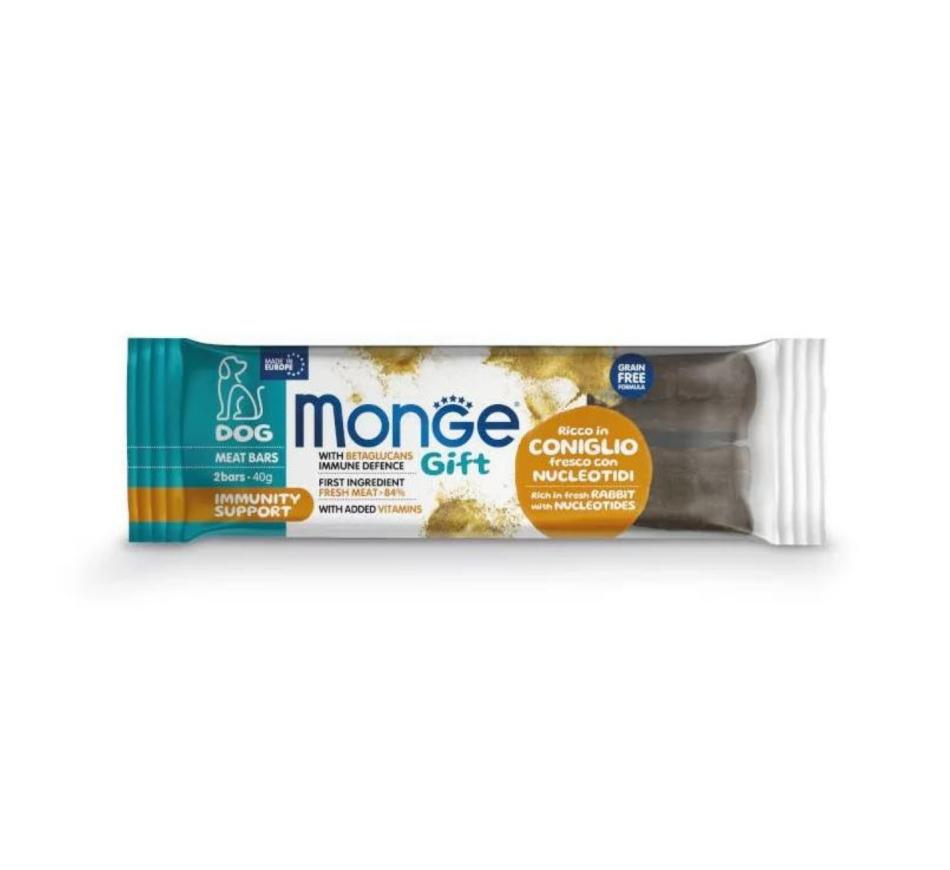 Monge Gift Meat Bars Cão Adulto Immunity Support - Coelho e Nucleóticos