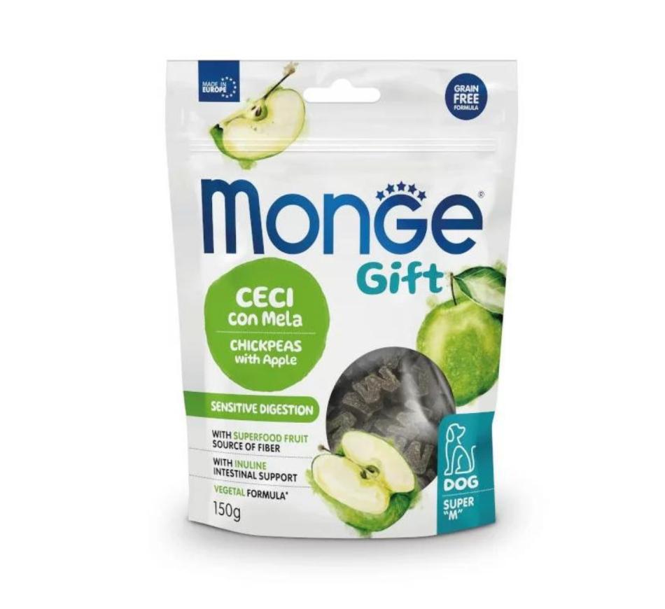 Monge Gift Snack Cão Adulto Digestão Sensível - Grão Bico e Maçã