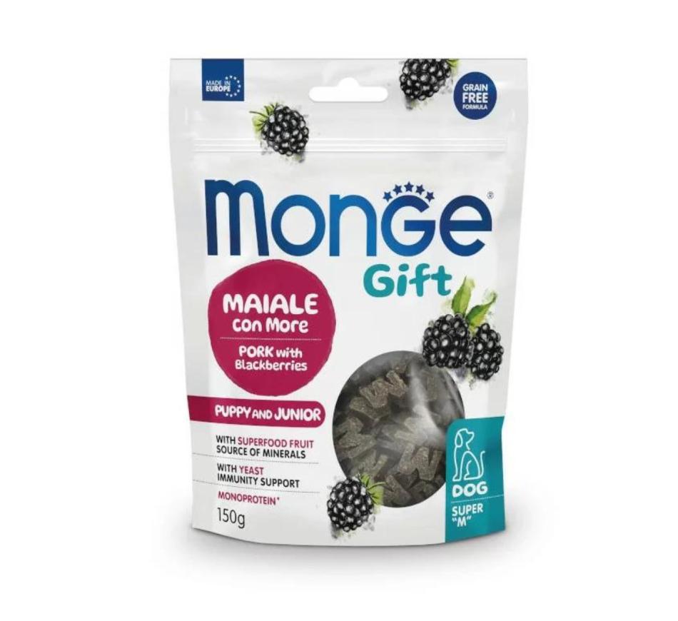 Monge Gift Snack  Puppy & Junior - Porco e Amoras