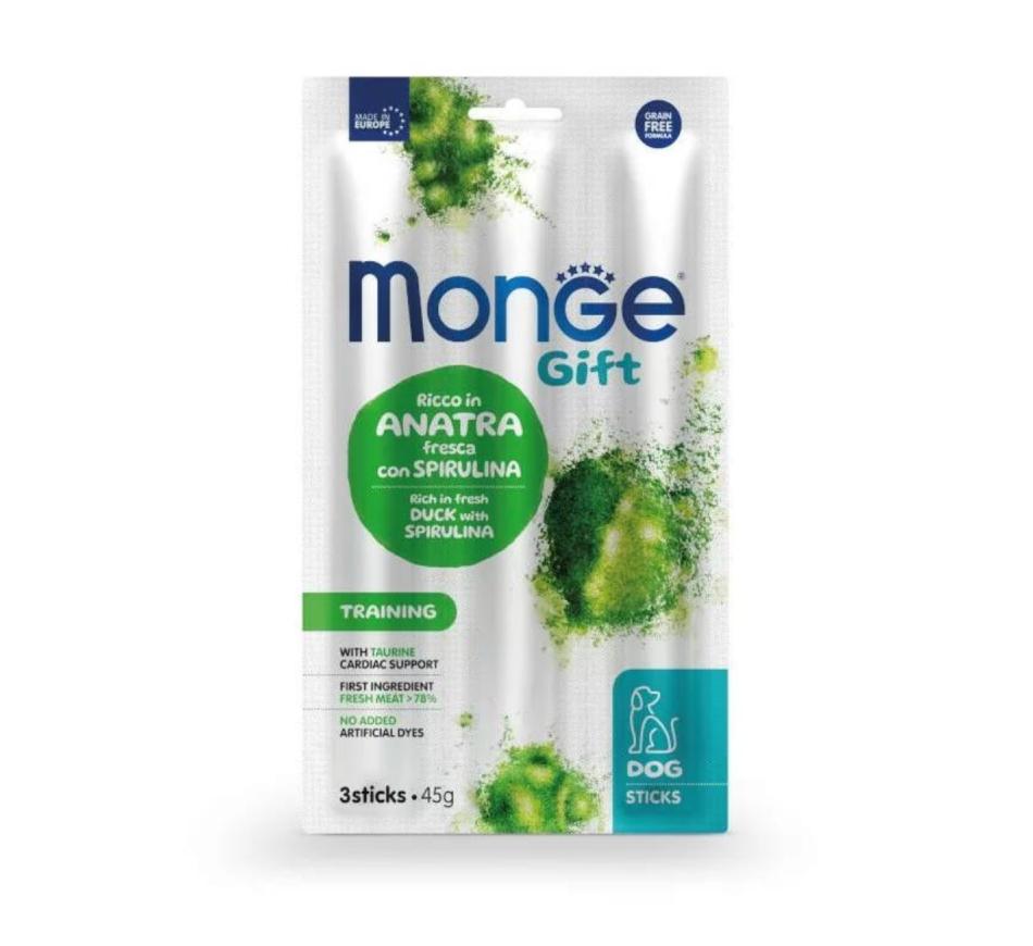 Monge Gift Sticks Cão Adulto Training - Pato e Spirulina