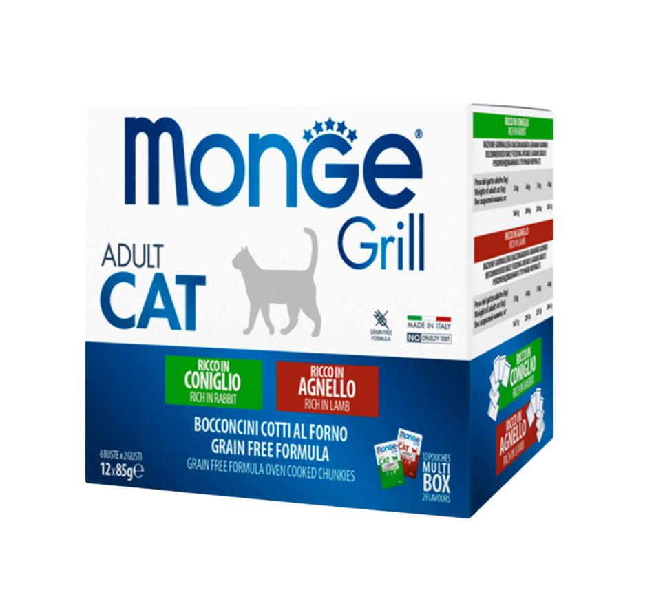 Monge Cat Grill Multipack Lamb/Coelho