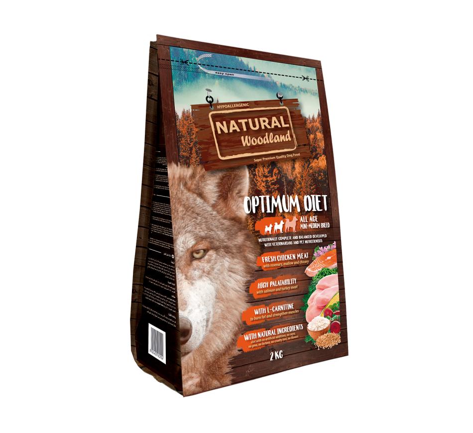 Natural Woodland Cão Optimum Diet Mini/Medium 