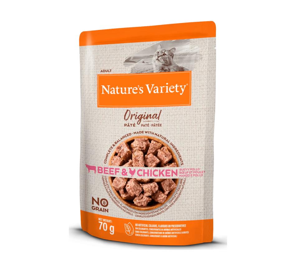 Nature's Variety Original No Grain Gato Patê -  Vaca e Frango