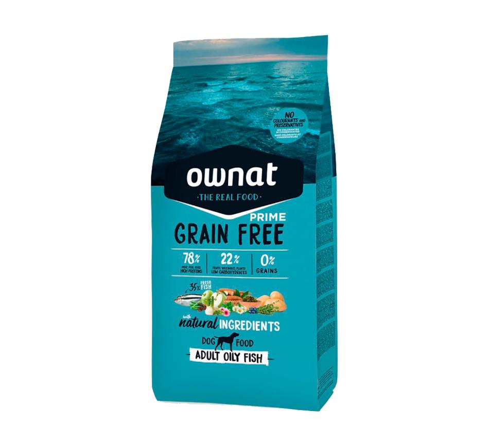 Ownat Grain Free Prime Cão Adulto Oily Fish - Peixe Azul