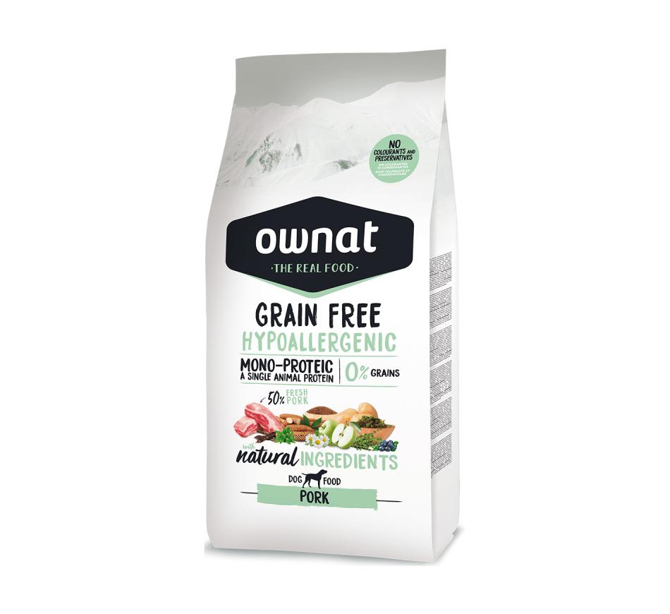 Ownat Grain Free Hypoallergenic Cão - Porco