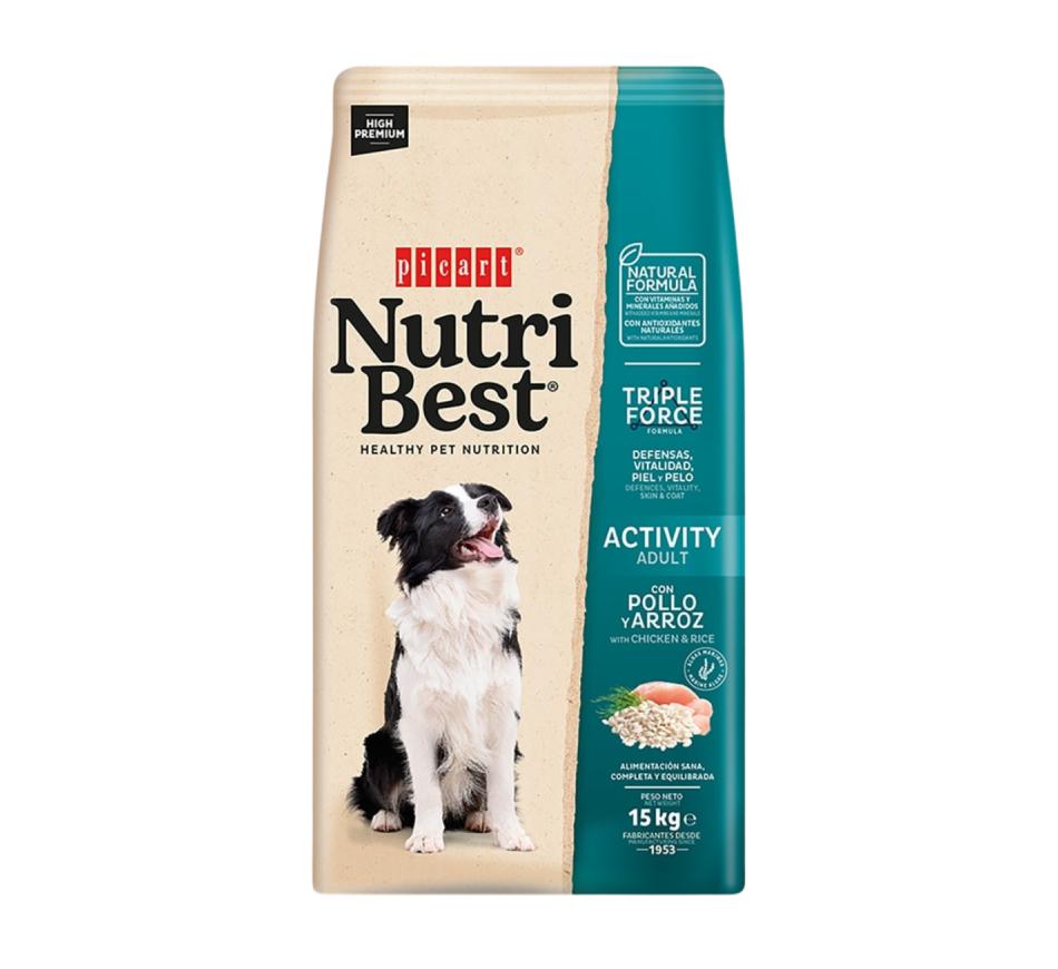 Picart Nutribest Premium Cão Adulto Activity - Frango e Arroz