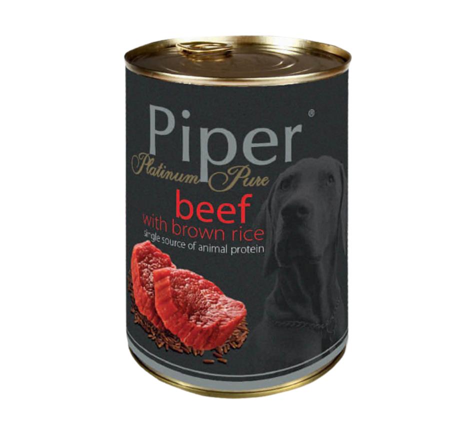 Piper Platinium Pure Cão Adulto - Vaca e Arroz Integral