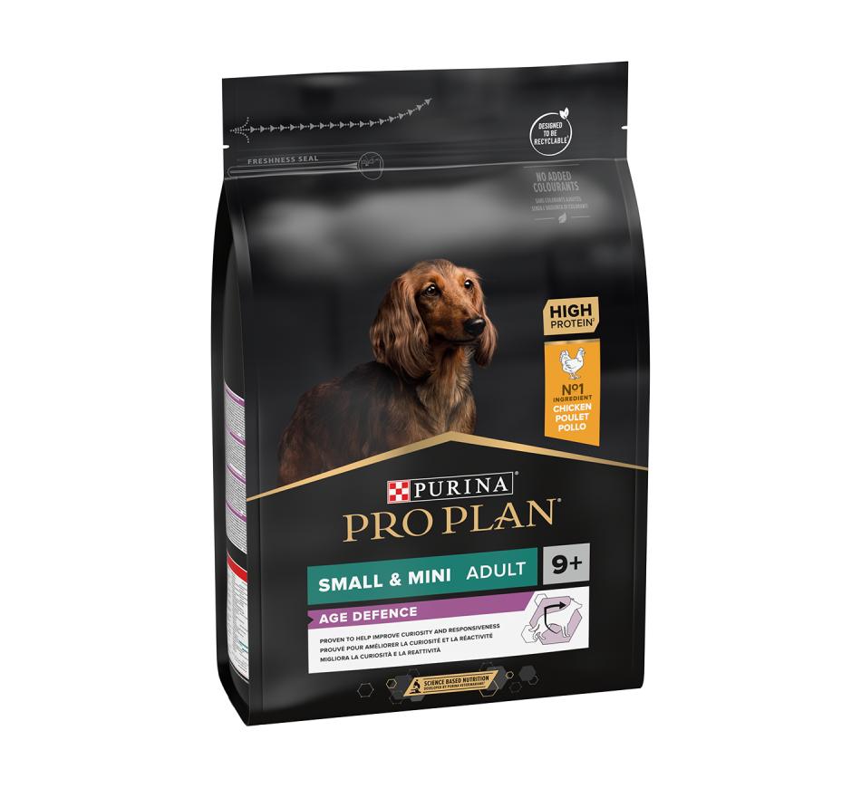 Pro Plan Cão Age Defence Small e Mini Adult 9+ Frango