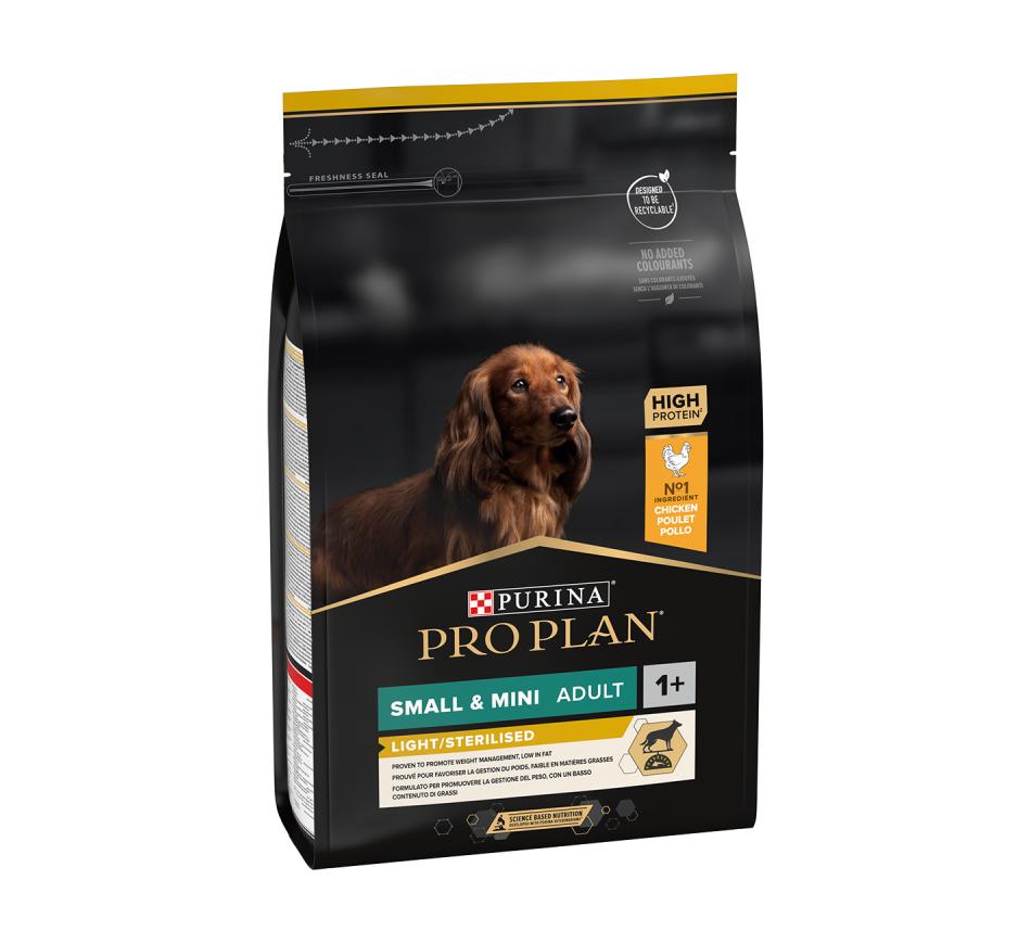 Pro Plan Cão Light/Sterilised Small Adult Frango