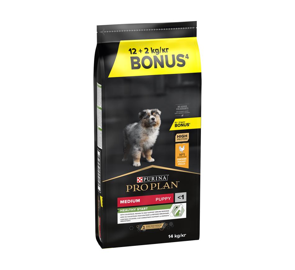 Pro Plan Puppy Healthy Start Medium Frango 12+2kg