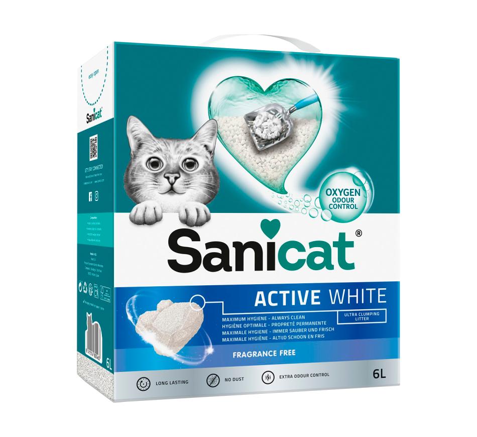Sanicat Active White Frangrance Free - Areia Ultra Aglomerante