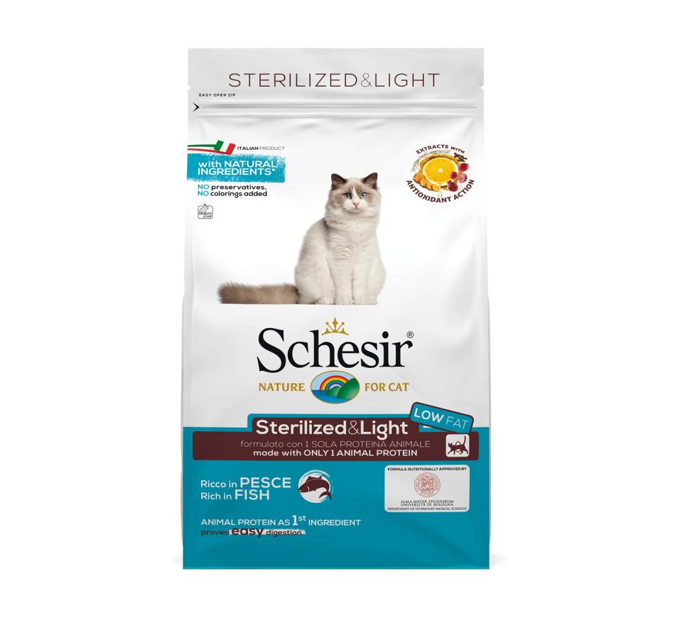 Schesir Gato Adulto Esterilizado & Light Peixe