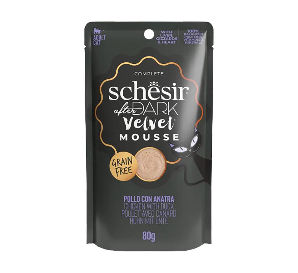 Schesir Gato After Dark Velvet Mousse Frango com Pato