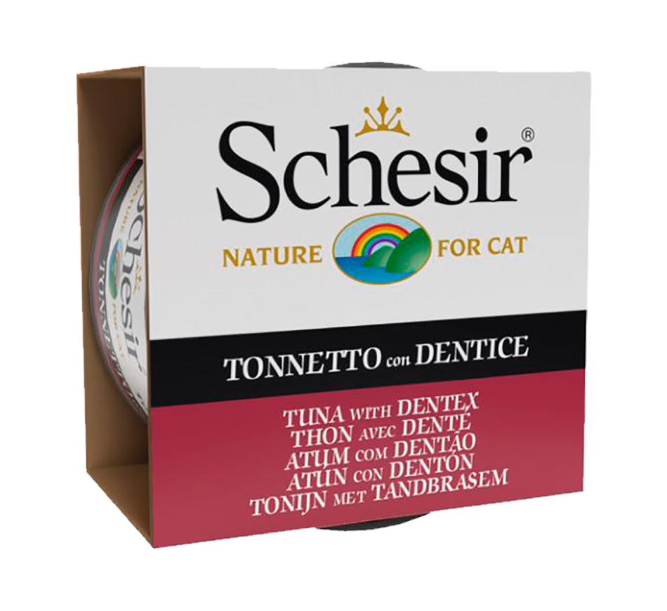 Schesir Gato Atum e Dentão em Gelatina