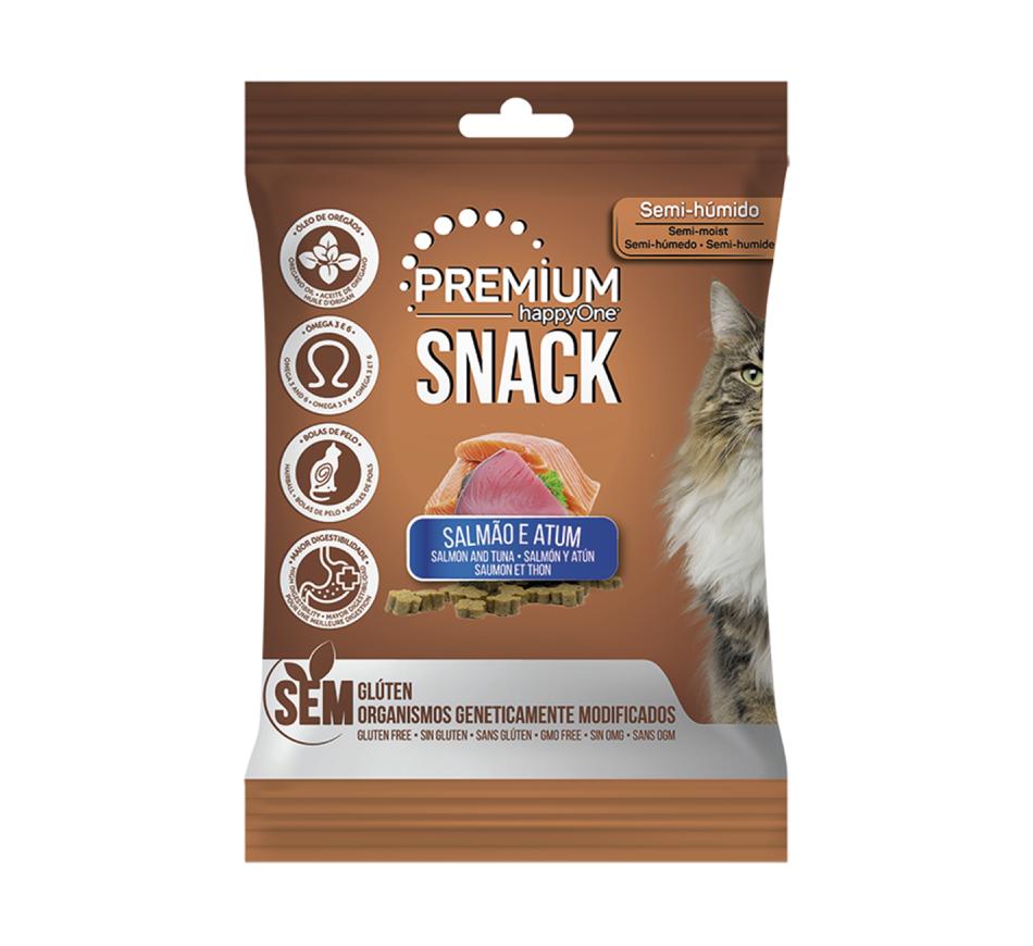 Happyone Premium Snack Gato - Salmão e Atum