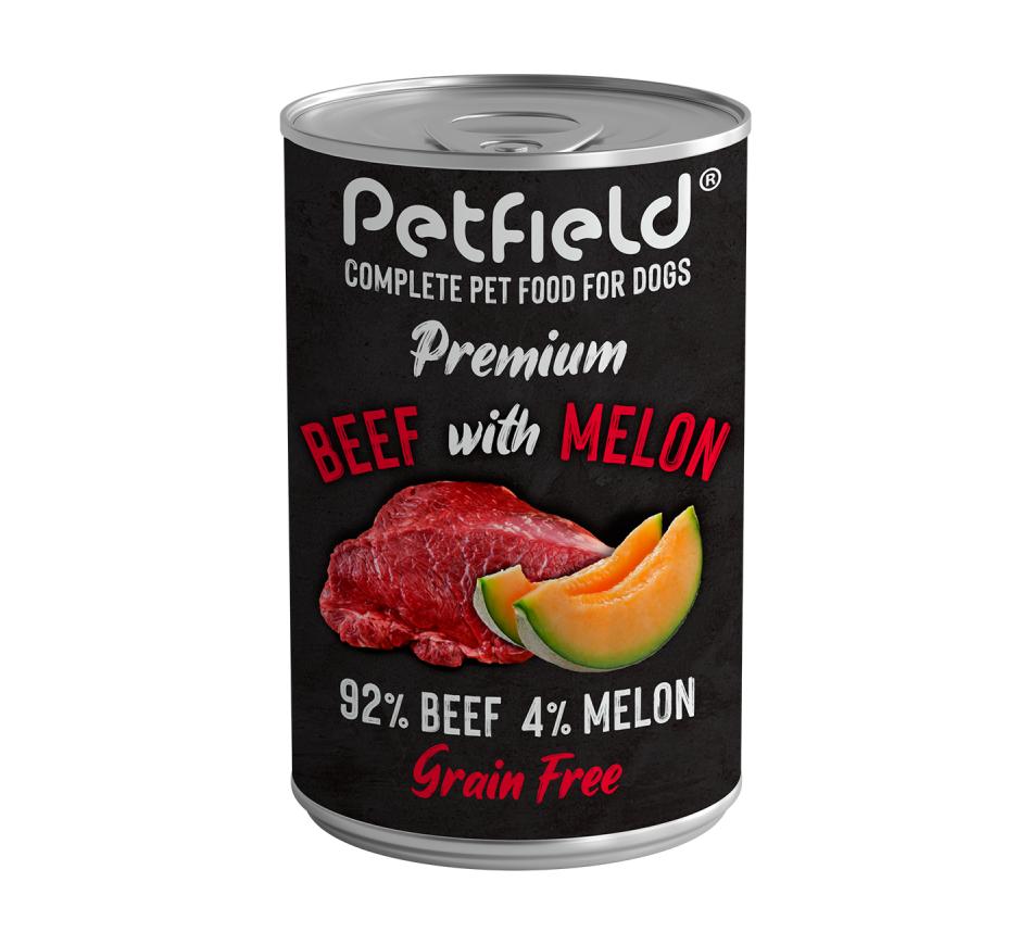 Petfield Premium Wetfood Dog Beef & Melon