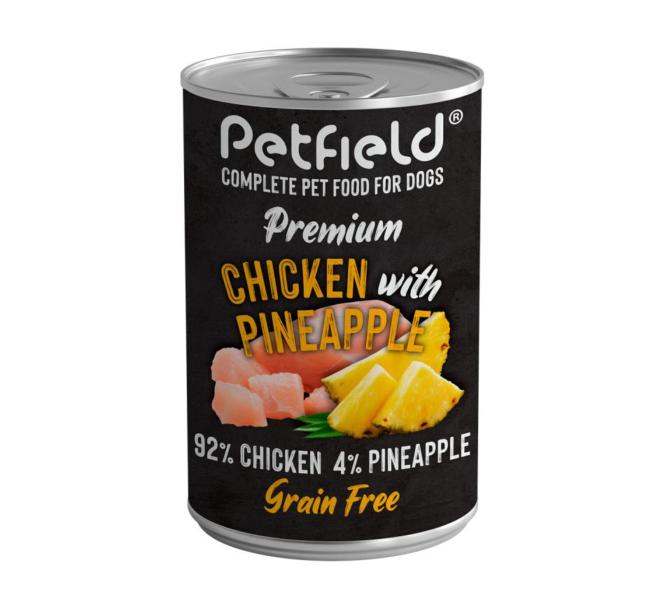 Petfield Premium Wetfood Dog Chicken & Pineapple