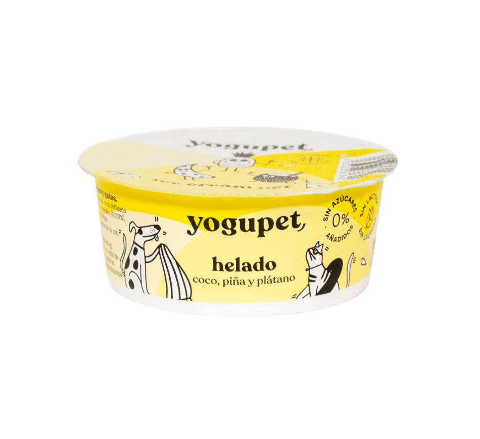 Yogupet Gelado Cão e Gato Côco, Abacaxi e Banana